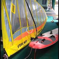 Wind surf completo Protec bee 144 lt + 2 vele