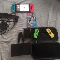 Nintendo switch con 2 controller