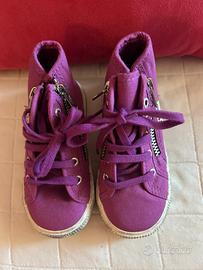 Scarpe bimba Superga N. 24 Viola