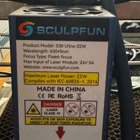 Laser 22W + Laser 5W - Air Assist - Elettronica