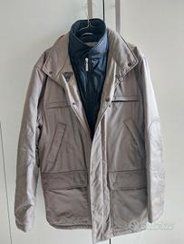 Cappotto parka uomo RCP Project beige e nero