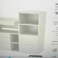 Fasciatoio con libreria