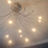 lampadario acciaio bracci snodabili