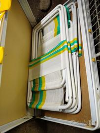 tavolo pieghevole da campeggio-picnic con sedie