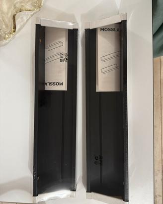2 mensole IKEA MOSSLANDA nere 55 cm