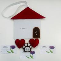 Decorazione Fuori porta fatto a mano pannolenci