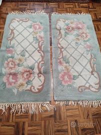 2 tappeti scendiletto lana