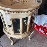 Tavolino con vassoio anticato  porta liquore