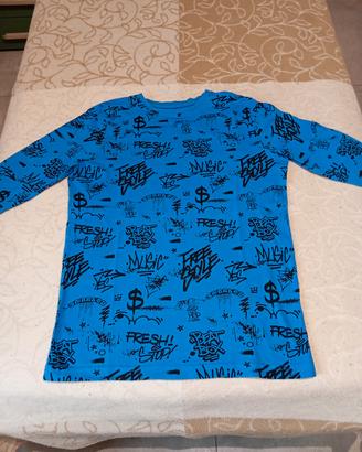 t-shirt bambino manica lunga , tg 11 - 12 anni , 