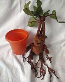 Harry Potter peluche mandragola animata con vaso