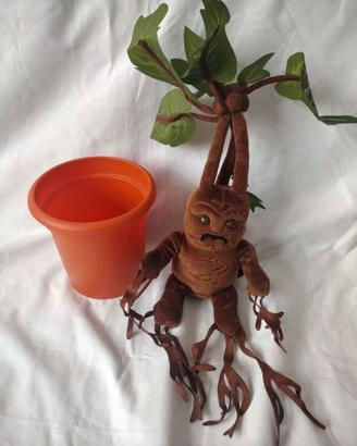 Harry Potter peluche mandragola animata con vaso