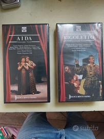 2 VHS Aida e Rigoletto nuovi