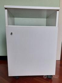 Comodino / Mobiletto Ufficio con Ruote 