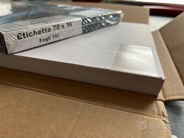 Etichette carta adesiva misura 70x36mm