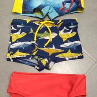 Tris costumi bimbo 3/4 anni 