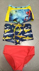 Tris costumi bimbo 3/4 anni 