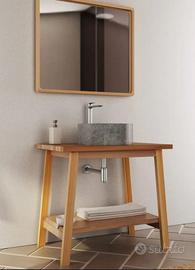 Mobile bagno sottolavabo 80 cm in legno