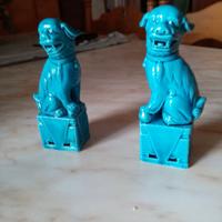  porcellane i cani di FO , Coppia.