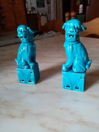  porcellane i cani di FO , Coppia.