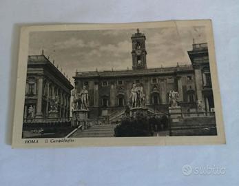 Cartolina postale illustrata campidoglio 1938