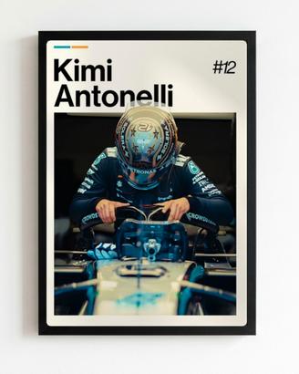 quadro poster kimi antonelli 