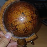 mappamondo made in Italy vintage in legno 