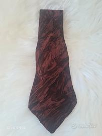 Cravatta in velluto marrone Pelluso