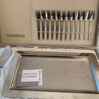 vassoio accciaio con forchettine