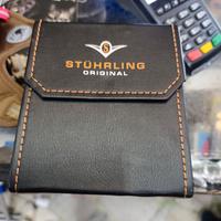 scatola  stuhrling per orologi in pelle completa 