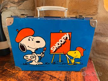 Valigetta latta Snoopy vintage anni 70/80