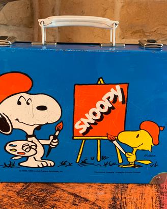 Valigetta latta Snoopy vintage anni 70/80