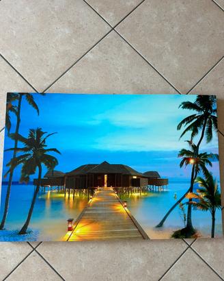 Quadro: Maldive su tela