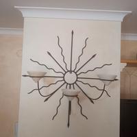 Porta candele da parete