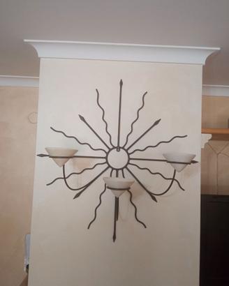 Porta candele da parete