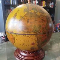 mappamondo porta bottiglie vintage 