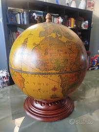 mappamondo porta bottiglie vintage 