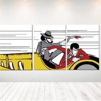 Quadri Dipinti a Mano su Tela Lupin Pop Art
