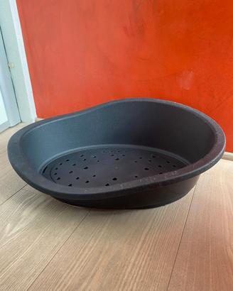 Lettino classic 50 per cani/gatti PVC nero, MP.
