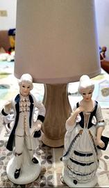 Coppia Statuine Porcellana e Vintage 