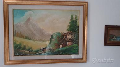 Quadro tempera ad olio.