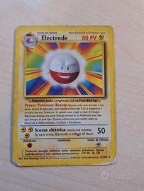 carta pokemon Electrode, 80 PV. rara, 21/102
