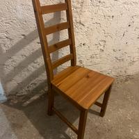 Sedie di legno