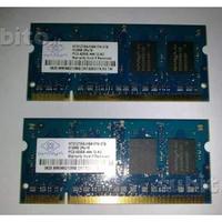 2 banchi per notebook RAM DDR2 SODIMM 512MB DDR2