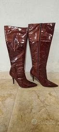 Stivali vernice rosso nr. 40