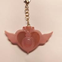 Portachiavi Rosa-Beige Sailor Moon in resina.