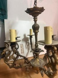 COPPIA LAMPADARI VINTAGE IN STILE CLASSICO