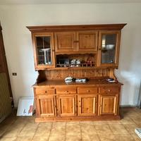 Credenza / Vetrina in legno massello stile rustico