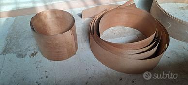 Impiallicciature, varie essenze  e metrature