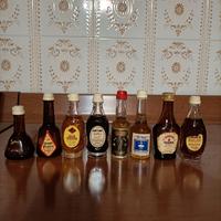 8 Bottigliette liquori mini bottiglie anni 70