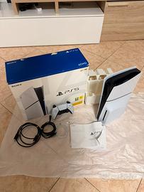 Playstation 5 slim + controller + gioco e scatola